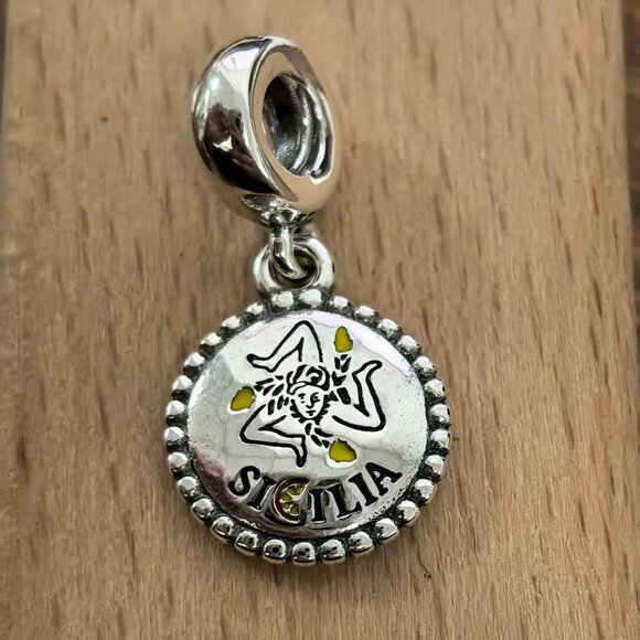 Pandora Sicilia Exclusive Bead Charm Pendant, S925 Silver Bracelets - Picture 1 of 4
